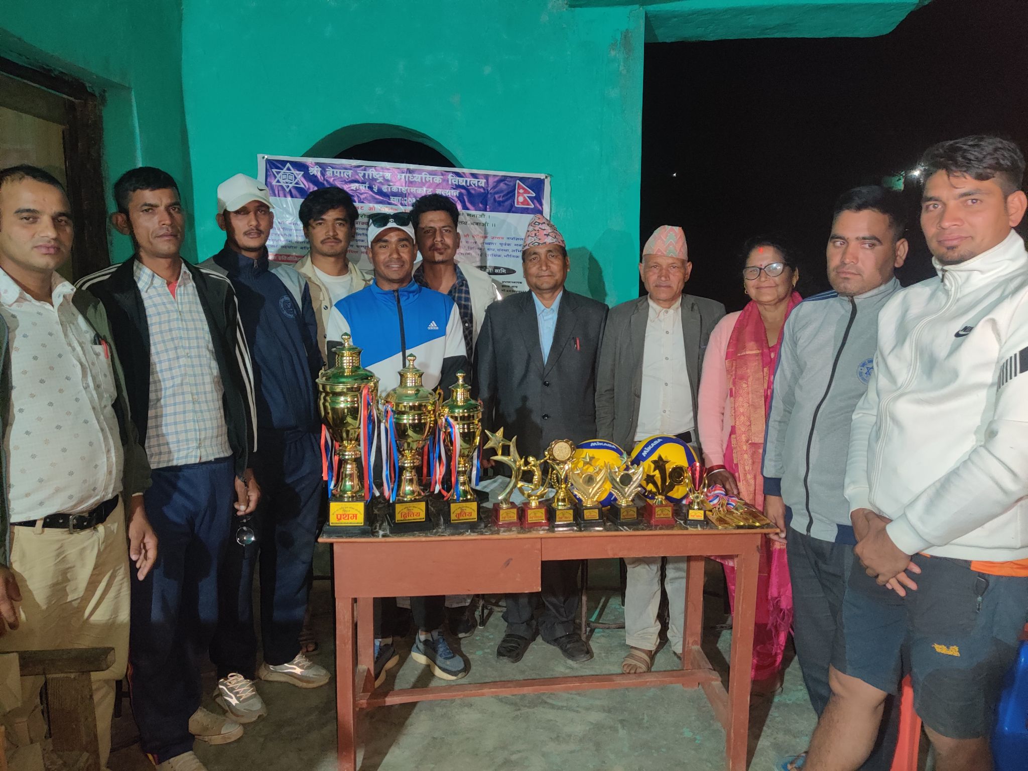 दार्मा-५ढाकाकोट सल्यान मा खुल्ला वडा स्तरीय भलिबल प्रतियोगिता